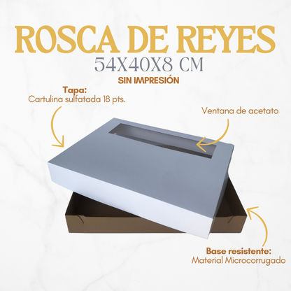 Caja para Rosca de Reyes sin Impresión